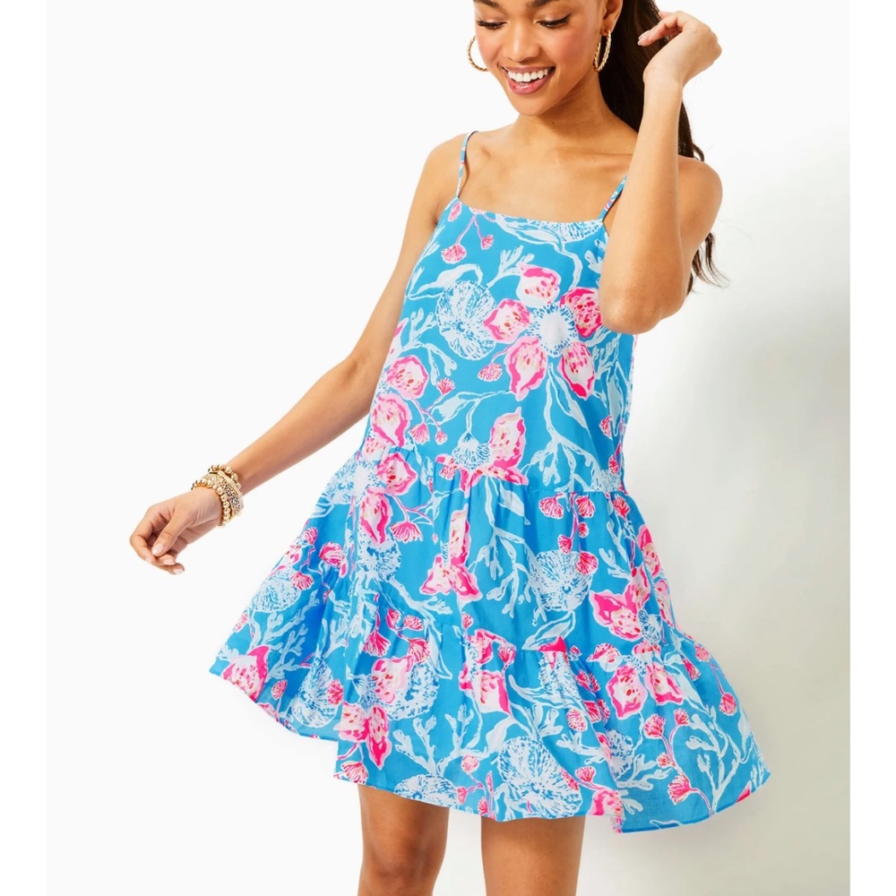 Lilly Pulitzer Alessia Cotton Dress Bahamian